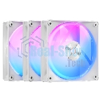 Вентилятор для корпуса Ocypus Delta F12 WH 3 IN 1, 120x120x25мм, 4-PIN PWM, 500-2000 RPM, 29 DBA MAX, HYDRO BEARING