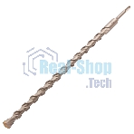 Бур по бетону Denzel двойная спираль, Cobalt W-tip, 22x460 мм, SDS PLUS