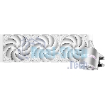 Система охлаждения Water Cooling System PCCooler DE360 Pro WH (300W, 360мм, White, ARGB Pump, Fans: 3x120мм, 86.73CFM, 32dBA, 2200RPM/Pump height 57мм, 28dBA, 3200RPM, Rad thickness 27мм/S: 1851, 1700, 1200, 115X, AM5, AM4, AM3)