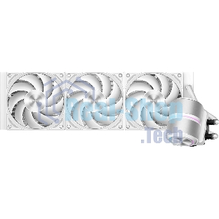 Система охлаждения Water Cooling System PCCooler DE360 Pro WH (300W, 360мм, White, ARGB Pump, Fans: 3x120мм, 86.73CFM, 32dBA, 2200RPM/Pump height 57мм, 28dBA, 3200RPM, Rad thickness 27мм/S: 1851, 1700, 1200, 115X, AM5, AM4, AM3)