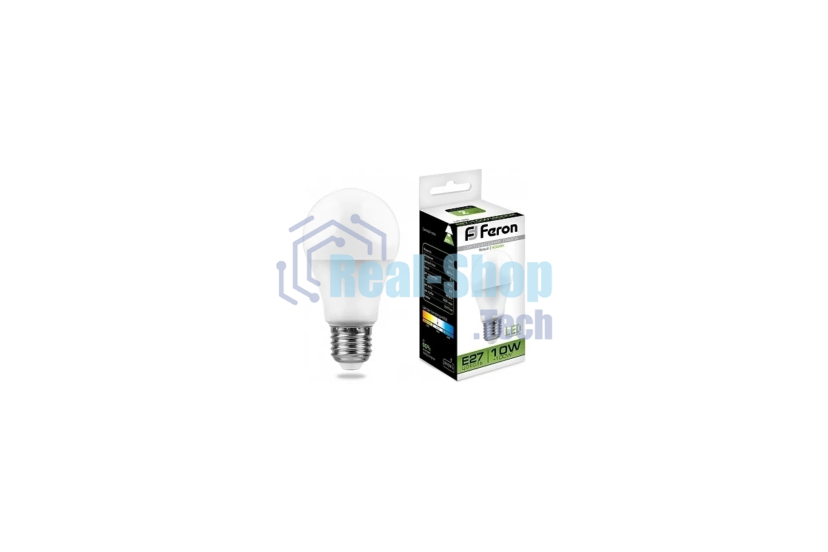 Лампа светодиодная Feron LB-92 10W 230V E27 4000K A60
