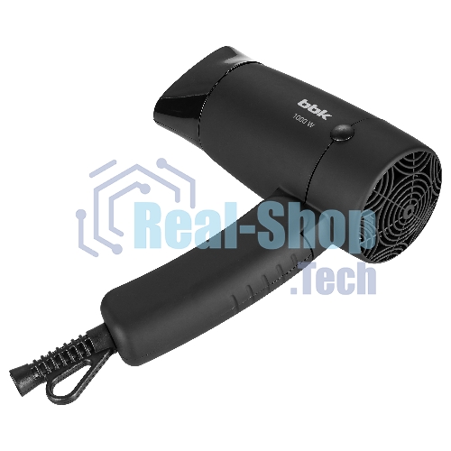 Фен BBK BHD0801 черный, 1000 Вт, компактный