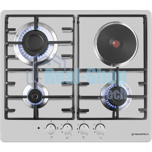 Комбинированная варочная панель (электрическая+газовая) Maunfeld EEHS.64.3CS/KG