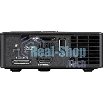 Проектор Optoma ML750e (DLP, LED, WXGA 1280x800, 700Lm, 15000:1, HDMI, USB, MHL, MicroSD, 1x1W speaker, 3D Ready, led 20000hrs, черный, 0.38kg)