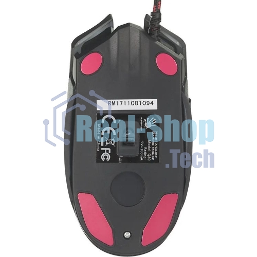 Мышь проводная A4Tech Bloody Q80 черный, 3200 dpi, USB, кнопки - 8