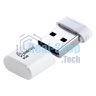 Флешка USB Smartbuy Lara white (SB8GBLara-W), 8Gb, USB 2.0, R/W 15/5, белый