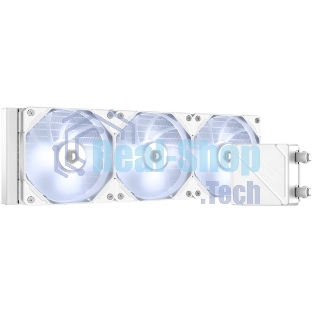 Система жидкостного охлаждения для процессора ID-COOLING DASHFLOW 360 BASIC WHITE белый 120мм алюминий+медь 1800rpm 35.2db 4-pin 350W
