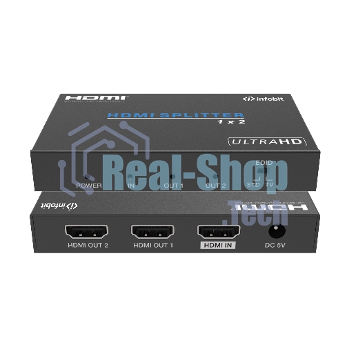 Усилитель - распределитель Infobit iSwitch 102 1х2 HDMI 4K60