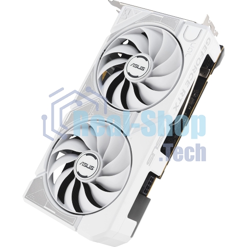 Видеокарта Asus GeForce RTX 5060 DUAL OC White, Nvidia RTX 5060, 8GB GDDR7, 128 bit, PCI-E 5.0, DPx3, HDMIx1, 2535 MHz