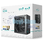 Блок питания Deepcool/GamerStorm PQ750G (ATX 3.1, 750W, Full Cable Management, PWM 120мм fan, 80 PLUS GOLD, Active PFC + Half Bridge + DC/DC, Full Japanese Capasitors, Gen5 PCIe) RET