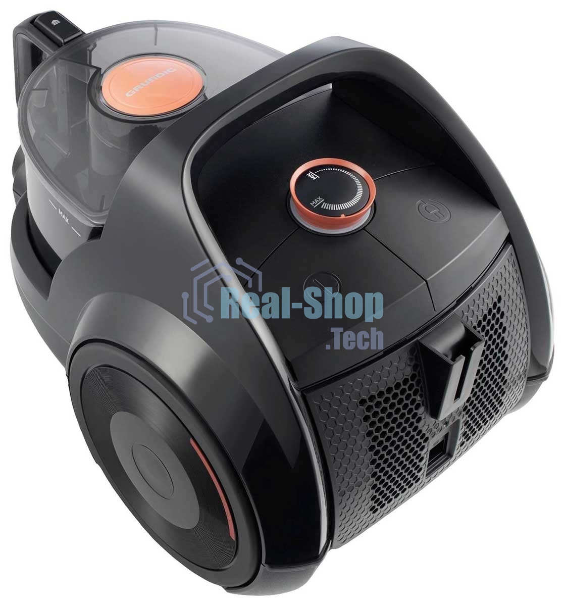 Пылесос Grundig VCC 7170 ECO черный, 185/750 Вт, уборка сухая, пылесборник контейнер 2.7 л