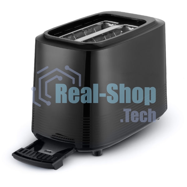 Тостер Centek CT-1433 черный, 750 Вт, 2 слота