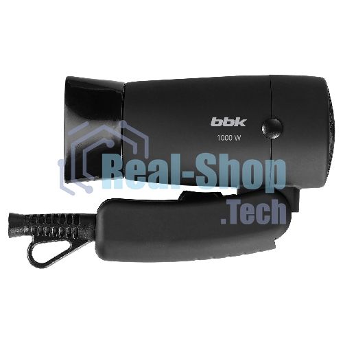 Фен BBK BHD0801 черный, 1000 Вт, компактный