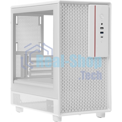Компьютерный корпус Accord M3301 белый без БП mATX 1xUSB 2.0 1xUSB 3.0 1xUSB3.1 audio bott PSU