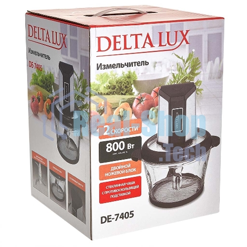 Измельчитель DELTA LUX DE-7405, черный