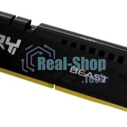 Оперативная память Kingston Fury Beast Black, DDR5, 32GB (1x32GB), 5600 MHz, CL36, с радиатором, чёрный