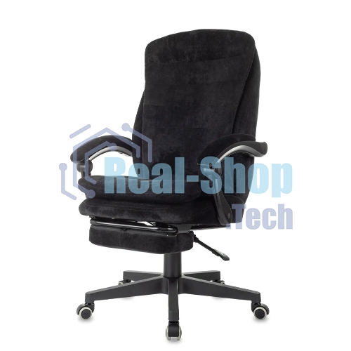 Кресло Бюрократ T-9950MSG-F/BLACK-PU черный, экокожа