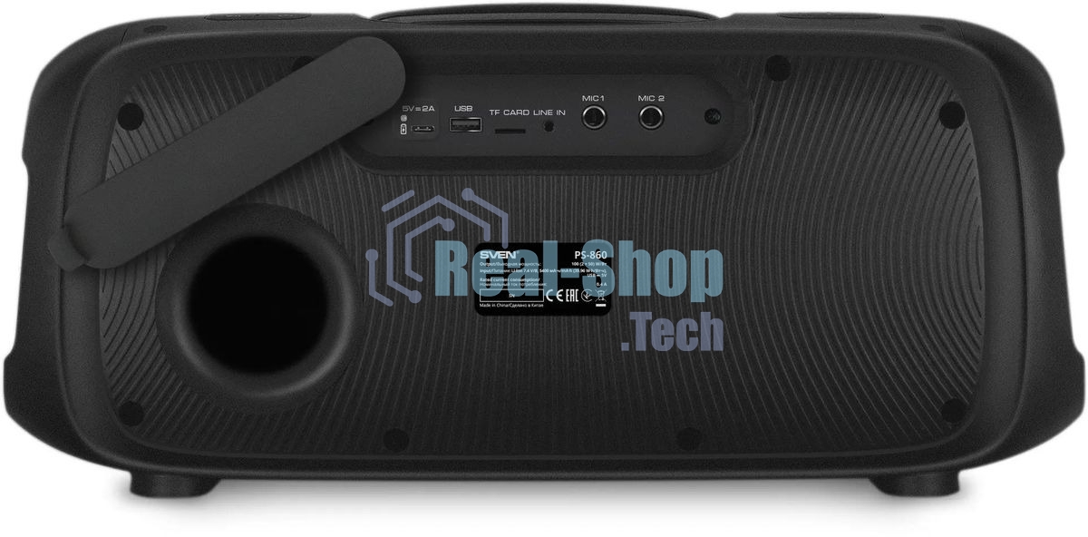 Портативная колонка SVEN PS-860 черный 100W 1.0 BT/3.5Jack 5400mAh