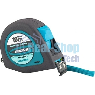 Рулетка Gross 31105 ''ergonomisch'' 10 м x 25 мм магнитный обрезиненный зацеп