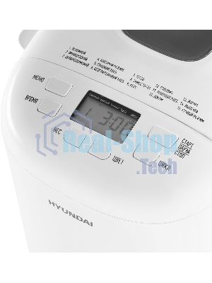 Хлебопечка Hyundai HYBM-M0714 белый, 550 Вт, 0.9 кг, 15 программ