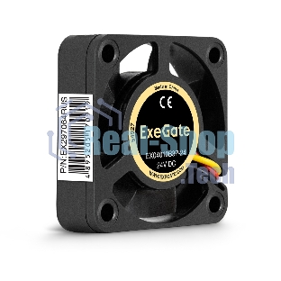Вентилятор для корпуса ExeGate EX04010B3P-24 черный, 40 мм, 7500 об/мин, 38.5 дБ, 3 pin