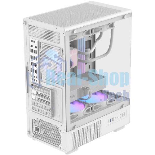 Корпус Formula Crystal Z1CM v2 белый без БП mATX 5x120мм 1xUSB3.0 audio bott PSU