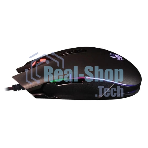Мышь проводная A4Tech Bloody Q80 черный, 3200 dpi, USB, кнопки - 8