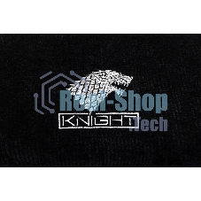 Кресло игровое Knight Wolf черный/серый крестов. пластик