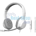 Гарнитура A4Tech Fstyler FH150U белый/серый, проводная