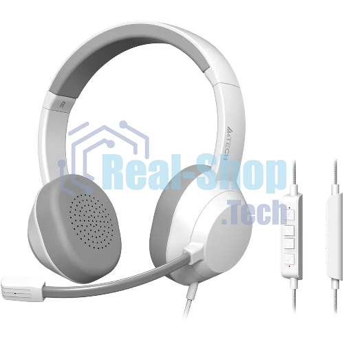 Гарнитура A4Tech Fstyler FH150U белый/серый, проводная