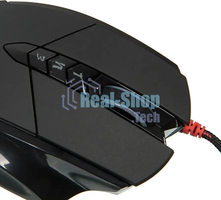 Мышь проводная A4Tech Bloody V7 черный, 3200 dpi, USB Type-A, кнопки - 8