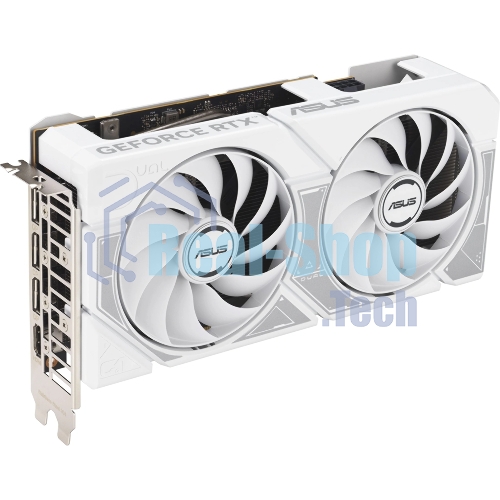Видеокарта Asus GeForce RTX 5060 DUAL OC White, Nvidia RTX 5060, 8GB GDDR7, 128 bit, PCI-E 5.0, DPx3, HDMIx1, 2535 MHz