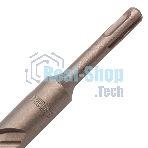 Бур по бетону Denzel двойная спираль, Cobalt W-tip, 22x600 мм, SDS PLUS