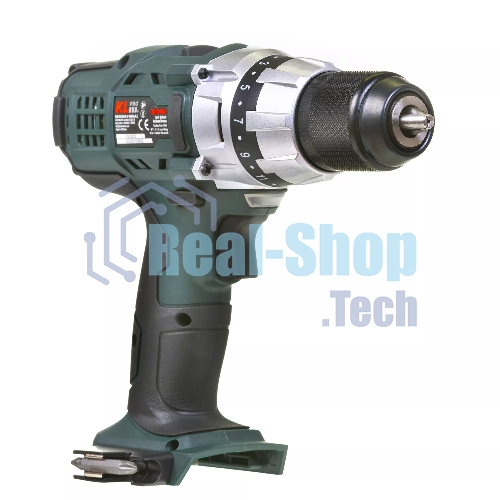 Дрель-шуруповерт Klpro KLNM18-00, 18 В, 0 Ач, 40 Нм, бесщеточный