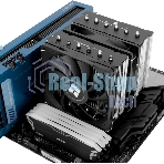 Кулер для процессора Thermalright Royal Knight 120 SE (4-pin PWM, 155мм, Ni/Cu, 6x6мм, 2x120мм, 66.17CFM/59CFM, 25.6dBA/26.1dBA, 1500RPM/1800RPM, S: 1200, 1700, 1851, 115X, AM4, AM5, silver, black)