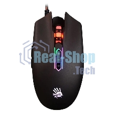 Мышь проводная A4Tech Bloody Q80 черный, 3200 dpi, USB, кнопки - 8