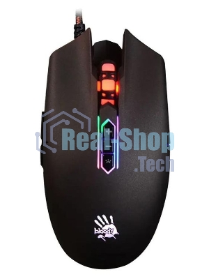 Мышь проводная A4Tech Bloody Q80 черный, 3200 dpi, USB, кнопки - 8