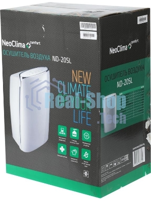 Осушитель воздуха Neoclima ND-20SL белый, 20 л/сутки, 3.6 л