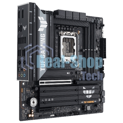 Материнская плата ASUS TUF GAMING B860M-PLUS WIFI, LGA 1851, Intel B860, 4xDDR5, 4xSATA, 3xM.2, 1xPCIe 5.0 x16, 1xPCIe x4, 1xUSB-C, 4xUSB-A 3.2 Gen 1, 2xUSB-A 3.2 Gen 2, 1xHDMI, 1xDP, 1x2.5Gb LAN, 7.1, mATX