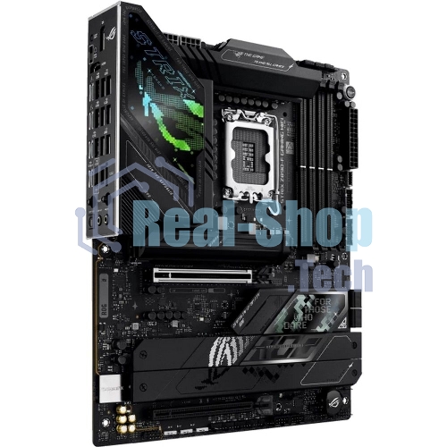 Материнская плата ASUS ROG STRIX Z890-F GAMING WIFI, LGA 1851, Intel Z890, 4xDDR5, 4xSATA, 5xM.2, 1xPCIe 5.0 x16, 1xPCIe 4.0 x4, 1xHDMI, 1xDP, 2xUSB-C, 1x 2.5Gb LAN, 4xUSB-A 3.2 Gen 1, 4xUSB-A 3.2 Gen 2, 2xUSB-A 2.0, 2xUSB-C Thunderbolt 4, 2x3.5 мм, 7.1, ATX