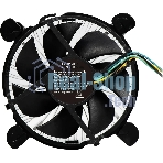Кулер KingPrice KPAC-65-PWM3 92x92x25мм Soc-1200/1150/1151/1155 черный 4-pin 18-35dB Al 65W 140gr Ret