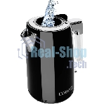 Чайник электрический Polaris PWK 1746CA Water Way Pro 1.7 л, 2200 Вт, черный (корпус: нержавеющая сталь)