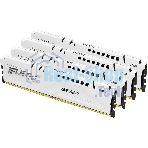 Оперативная память Kingston Fury Beast, DDR5, 64Gb (4x16 Gb), 6000 MHz, CL40, DIMM, радиатор, белый