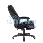 Кресло Бюрократ T-9950MSG-F/BLACK-PU черный, экокожа