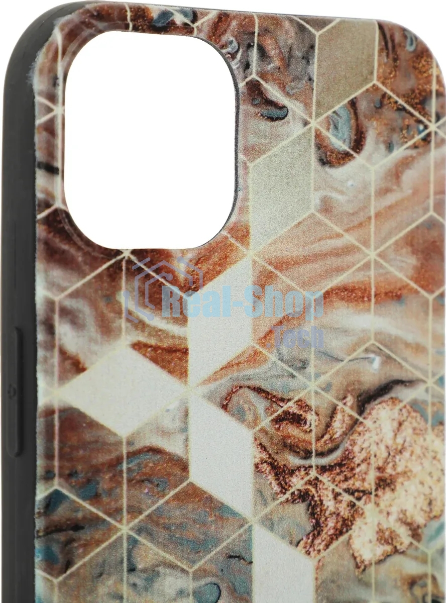 Чехол (клип-кейс) Gresso Meridian, для iPhone 13, золотистый/синий gr17aaae8888