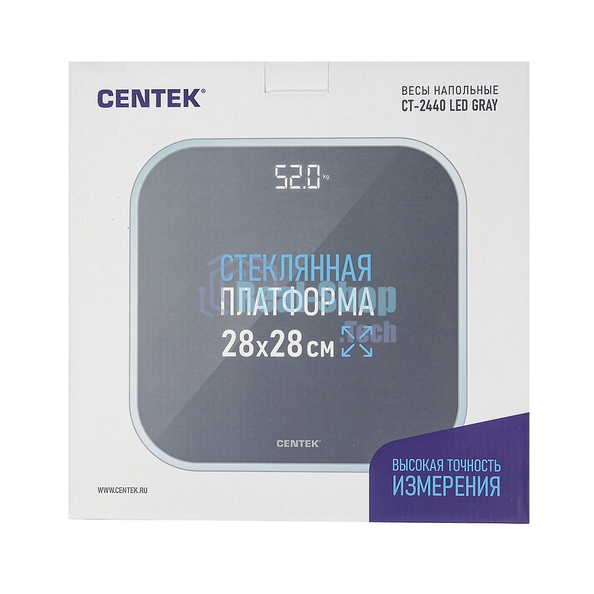 Весы напольные CENTEK CT-2440 LED Gray