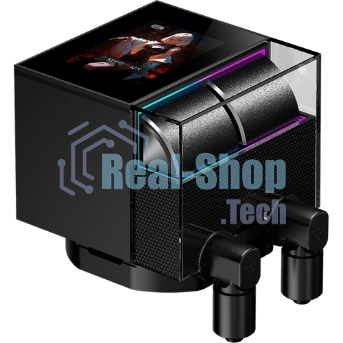 Система жидкостного охлаждения PcCooler DS360 Display ARGB Soc-AM5/AM4/1200/1700/1851 черный 4-pin 39.8dB Al LCD 310W Ret (DS360-BKAWXY-GL)