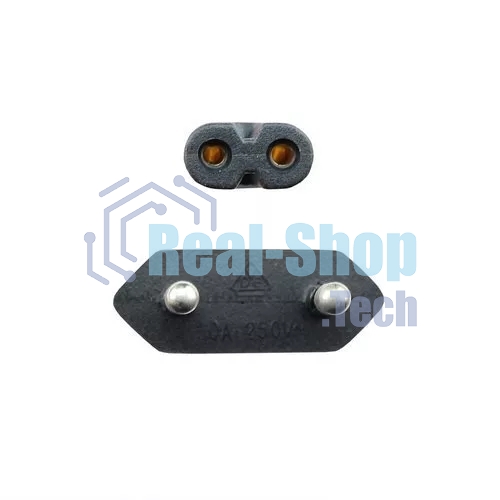 Кабель для аудио-видео техники IEC-320-C7--розетка 220V, 2-pin, 1,8м, медь, VCOM