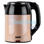 Чайник электрический BBK EK1709P черный/бежевый