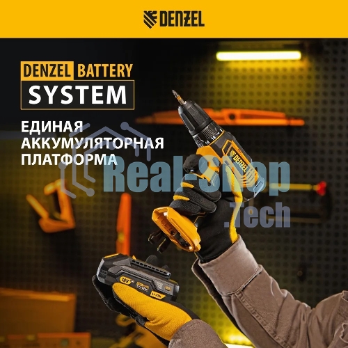 Дрель-шуруповерт Denzel CDL-18-0, 18 В, 0 Ач, 30 Нм, щеточный